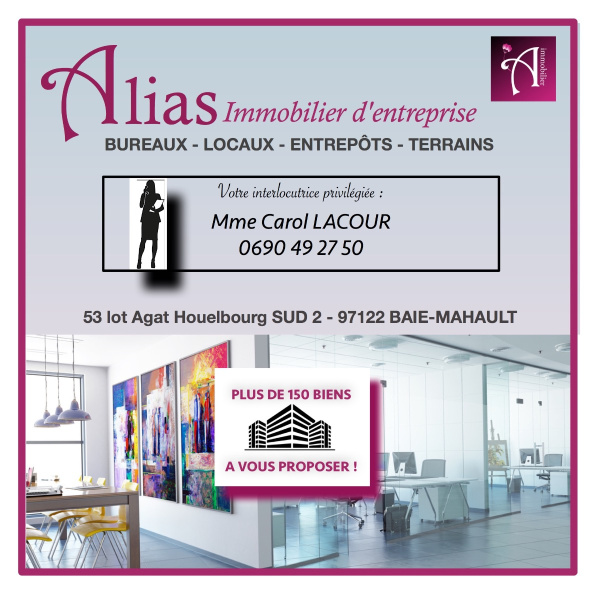 Location Immobilier Professionnel Bureaux Baie-Mahault 97122